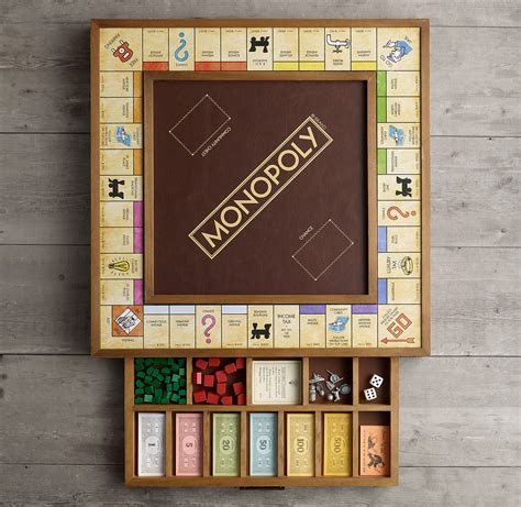 wooden monopoly|monopoly game wooden.